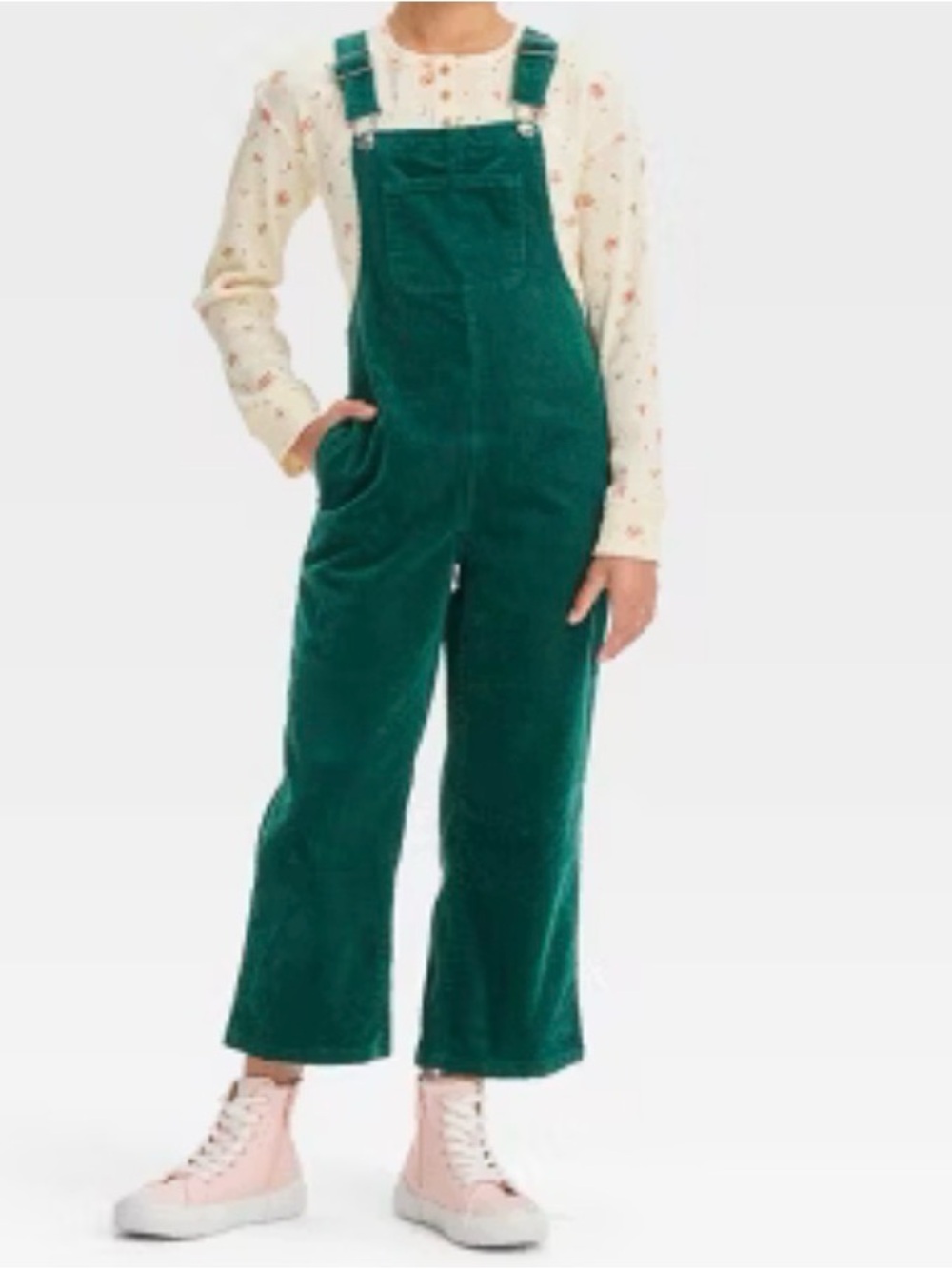 Cat & Jack Forest Green Corduroy Overalls